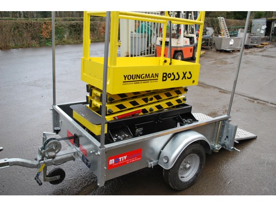 SU350 / SU550 Access Platform Trailer Youngman Boss X3 Scissor Lift 